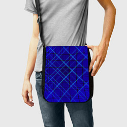 Сумка на плечо Сине-черная геометрия 3D, цвет: 3D-принт — фото 2