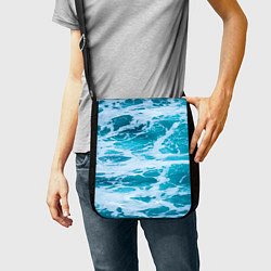 Сумка на плечо Вода волны пена море, цвет: 3D-принт — фото 2