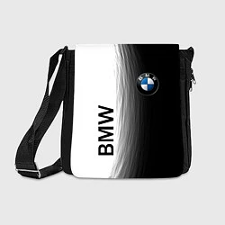 Сумка на плечо Black and White BMW, цвет: 3D-принт