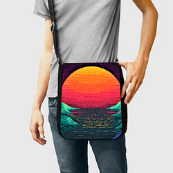 Сумка на плечо Пиксельный закат, цвет: 3D-принт — фото 2