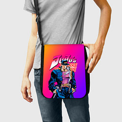 Сумка на плечо JOJO BIZARRE ADVENTURE ДЖО ДЖО ГРАДИЕНТ, цвет: 3D-принт — фото 2