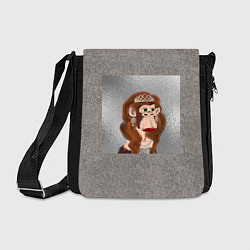 Сумка на плечо Wanna Be Bored Ape, цвет: 3D-принт
