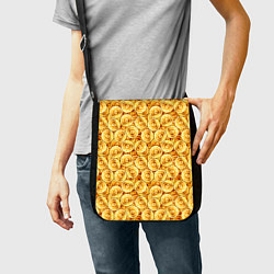 Сумка на плечо Золотые Биткоины, цвет: 3D-принт — фото 2