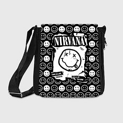 Сумка на плечо NIRVANA символика, цвет: 3D-принт