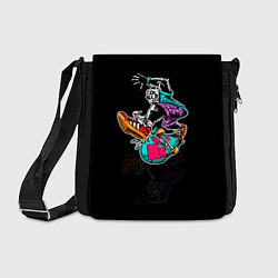 Сумка на плечо Панда на скейте, цвет: 3D-принт