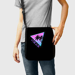 Сумка на плечо Ретро Пальмы Градиент, цвет: 3D-принт — фото 2