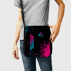 Сумка на плечо JoJo Bizarre Adventure - neon gradient: надпись, с, цвет: 3D-принт — фото 2
