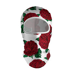 Балаклава Винтажные розы, цвет: 3D-белый