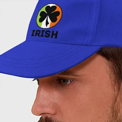 Бейсболка Irish - цвет флага, цвет: синий — фото 2