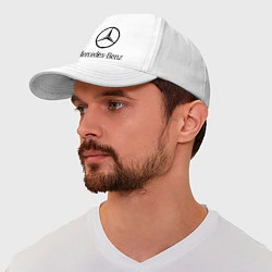 Бейсболка Logo Mercedes-Benz, цвет: белый