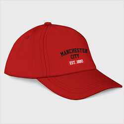 Бейсболка FC Manchester City Est. 1880, цвет: красный