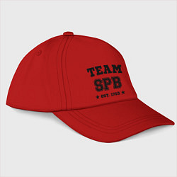 Бейсболка Team SPB est. 1703, цвет: красный