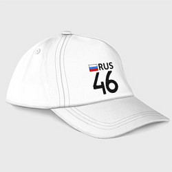 Бейсболка RUS 46, цвет: белый
