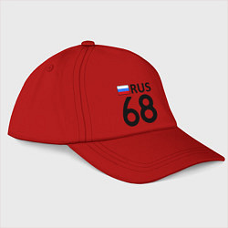 Бейсболка RUS 68, цвет: красный
