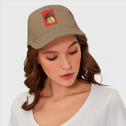 Бейсболка ROBLOX RED LOGO LEGO FACE, цвет: миндальный — фото 2