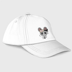 Бейсболка Клинок, рассекающий демонов Мыши-ниндзя Шиноби Kim, цвет: белый