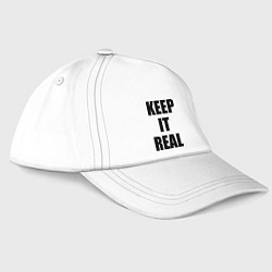 Бейсболка Keep it real, цвет: белый
