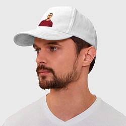 Бейсболка Ливерпуль - Ван Дейк, цвет: белый — фото 2