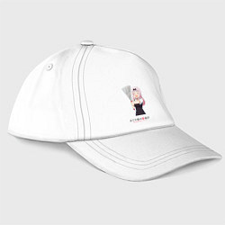 Бейсболка Госпожа Кагуя Love is war Синомия с веером, цвет: белый