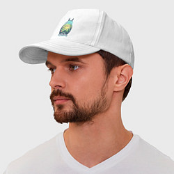 Бейсболка Тоторо - ветка сакуры, цвет: белый — фото 2