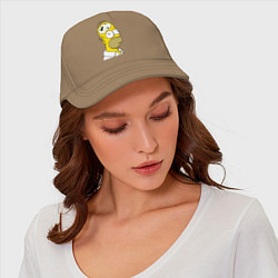 Бейсболка Гомер Симпсон - нет подключения к интернету, цвет: миндальный — фото 2