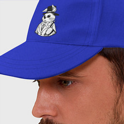 Бейсболка Кролик в шляпе, цвет: синий — фото 2