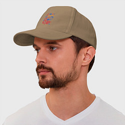Бейсболка Плохое случается с плохими людьми, цвет: миндальный — фото 2