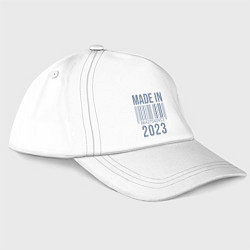 Бейсболка Made in 2023, цвет: белый