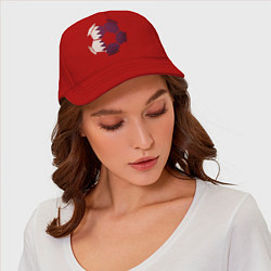Бейсболка Qatar ball, цвет: красный — фото 2