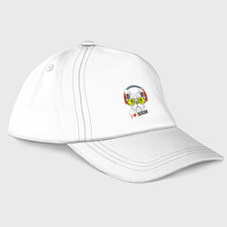 Бейсболка Бульдог в наушниках и очках