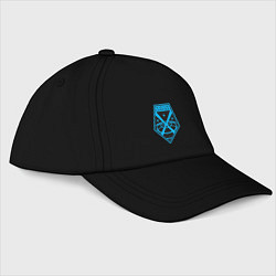 Бейсболка Vigilo confido blue, цвет: черный