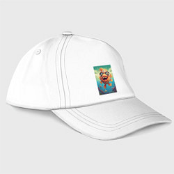 Бейсболка Карп в солнечных очках, цвет: белый