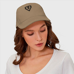 Бейсболка Big bang black emblem, цвет: миндальный — фото 2