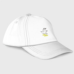Бейсболка Может, Чайку?, цвет: белый