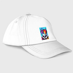 Бейсболка Сердитый кот - поп-арт