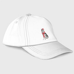 Бейсболка Новогодний хаски