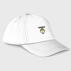 Бейсболка Йога потом тако, цвет: белый