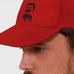 Бейсболка Образ Сталина, цвет: красный — фото 2