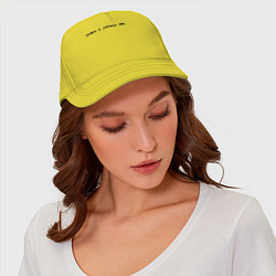 Бейсболка Успех пацана - черный, цвет: желтый — фото 2