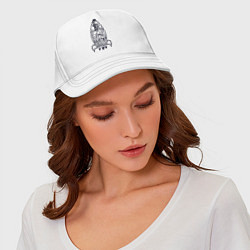Бейсболка Ракета дом, цвет: белый — фото 2