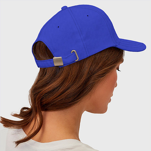 Бейсболка Жираф с розой / Синий – фото 5