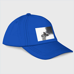 Бейсболка Крутой байкер скетч, цвет: синий