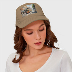 Бейсболка Мозаика трамвай, цвет: миндальный — фото 2