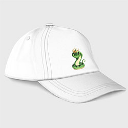 Бейсболка Королева змея, цвет: белый