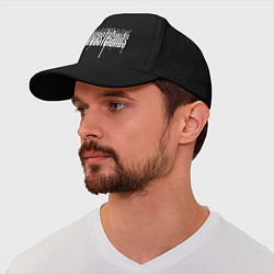 Бейсболка Кресты с брызгами краски, цвет: черный — фото 2