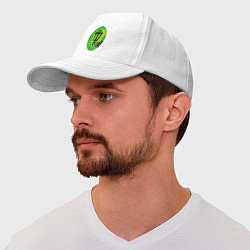 Бейсболка Зелёный уличный фонарь, цвет: белый — фото 2