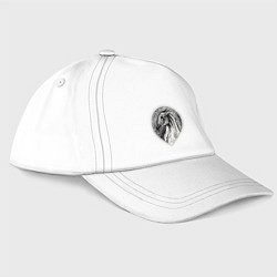 Бейсболка Черепа лошадей - эскиз, цвет: белый