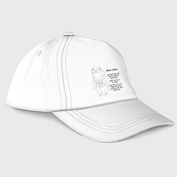 Бейсболка Шпиониро Голубиро Black, цвет: белый
