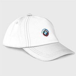 Бейсболка Логотип БМВ, цвет: белый