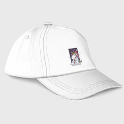 Бейсболка Снежный единорог, цвет: белый